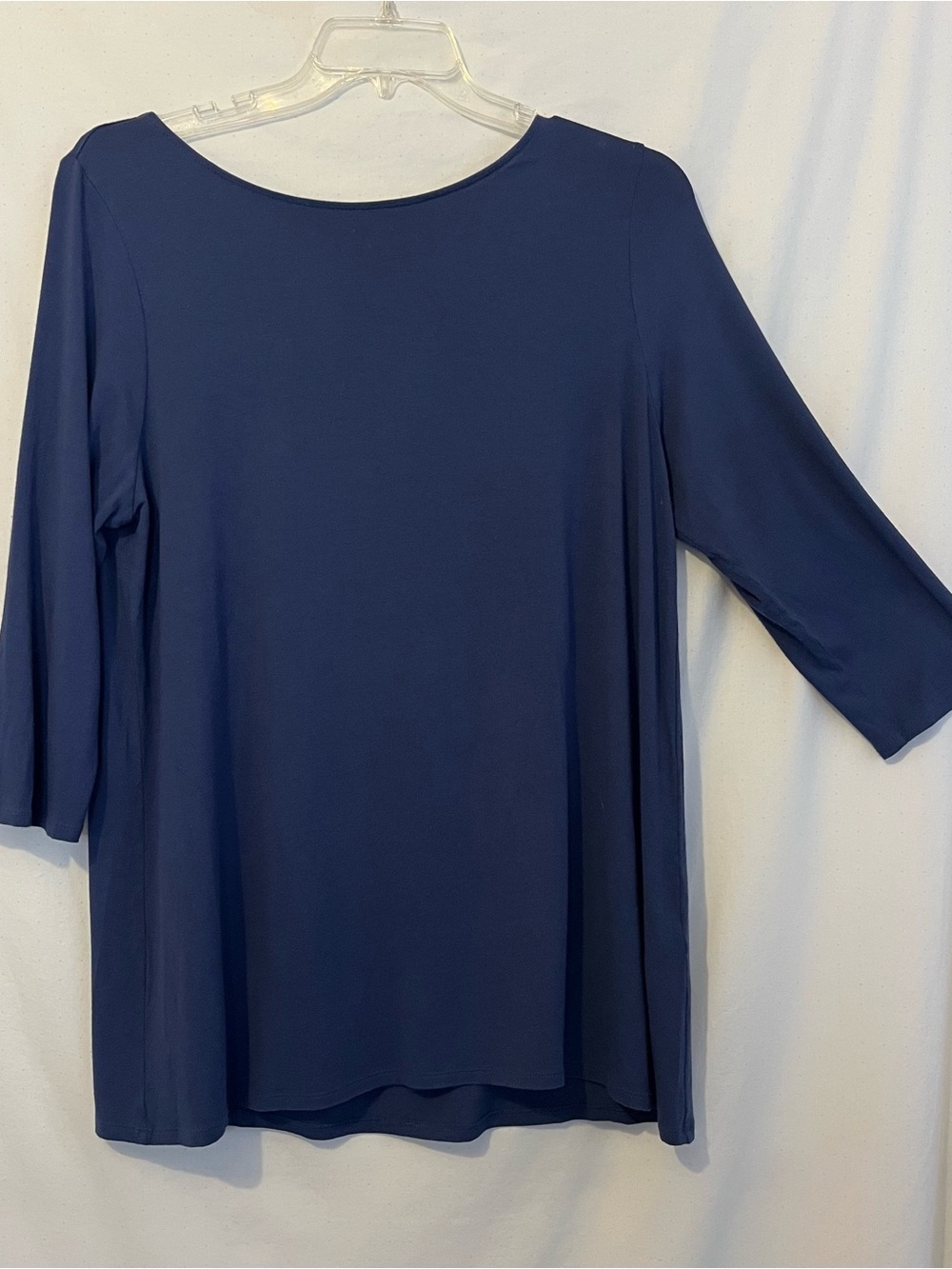 J. Jill Navy Scoop Neck Long Sleeve Tee